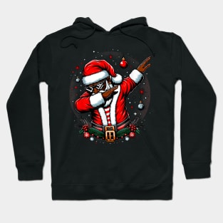 Santa Claus Black Christmas Afro African American Xmas Hoodie